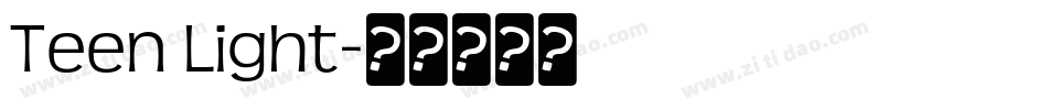 Teen Light字体转换